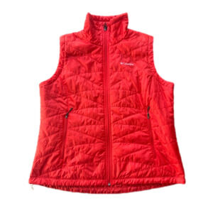Columbia Red Quilted Vest